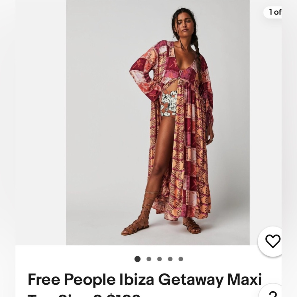 EUC Free People maxi top *Getaway* - Picture 3 of 10